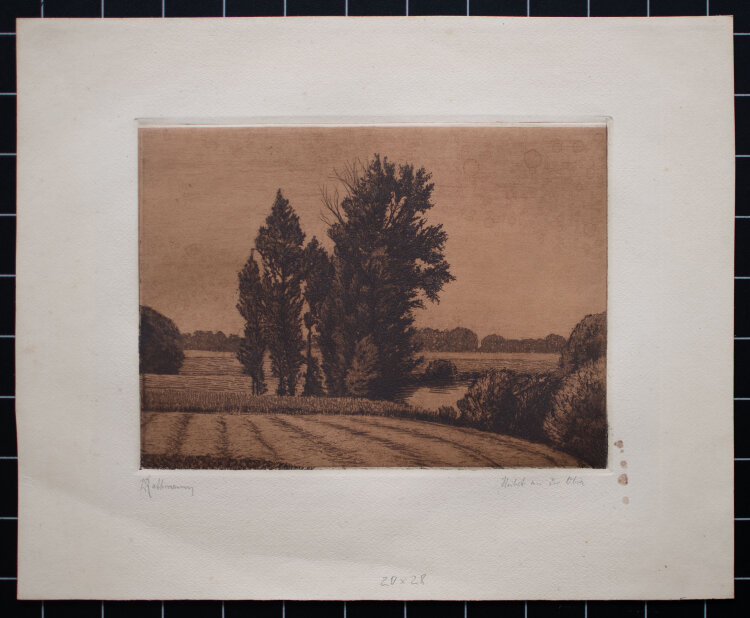 Werner Rathmann - Herbst an der Obra - um 1920 -...