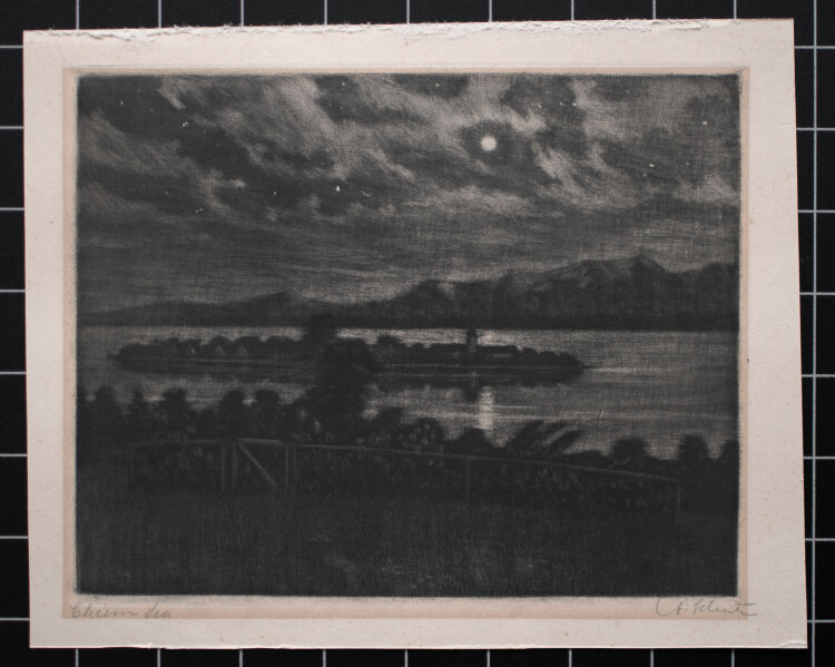 Anton Schütz - Chiemsee - um 1920 - Mezzotinto