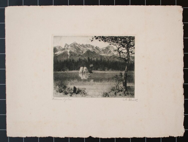 Anton Schütz - Badersee - um 1920 - Mezzotinto