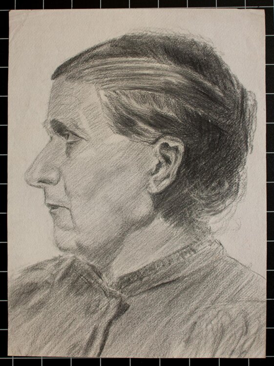 Unbekannt (Deutsch) - Frauenporträt - Kreidezeichnung - um 1800