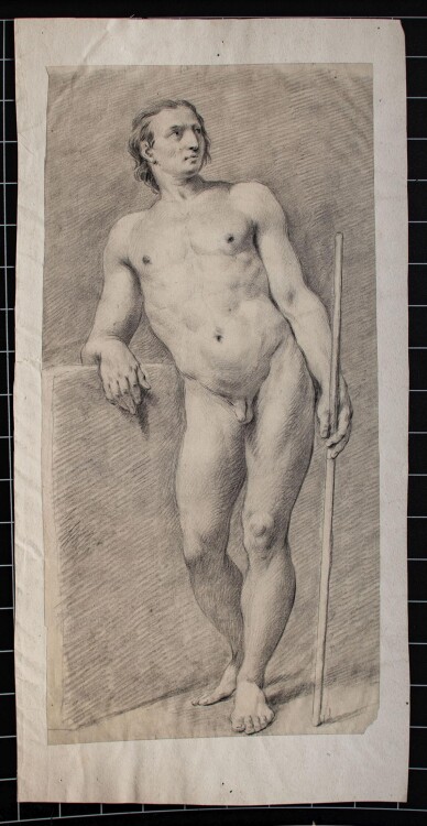 Unbekannt (Deutsch) - Akademischer Akt - Kreidezeichnung - um 1800