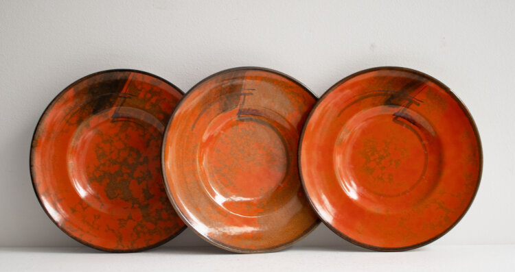 Hildegard Delius - Set aus 3 Tellern - Ca. 1931 -...