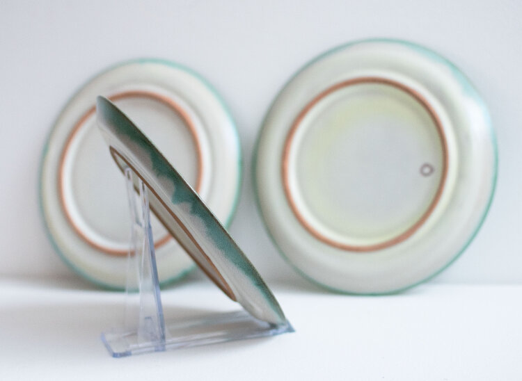 Hildegard Delius - Set, 3 Dessertteller - ca. 1931 - Keramik, handbemalt
