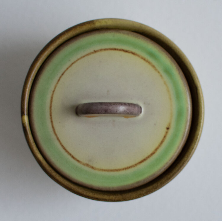 Hildegard Delius - Kleine Deckeldose - ca. 1931 - Keramik, handbemalt