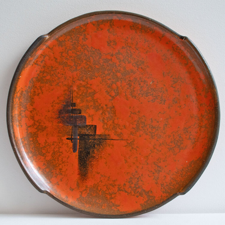 Hildegard Delius - Große Platte - ca. 1931 - Keramik, handbemalt