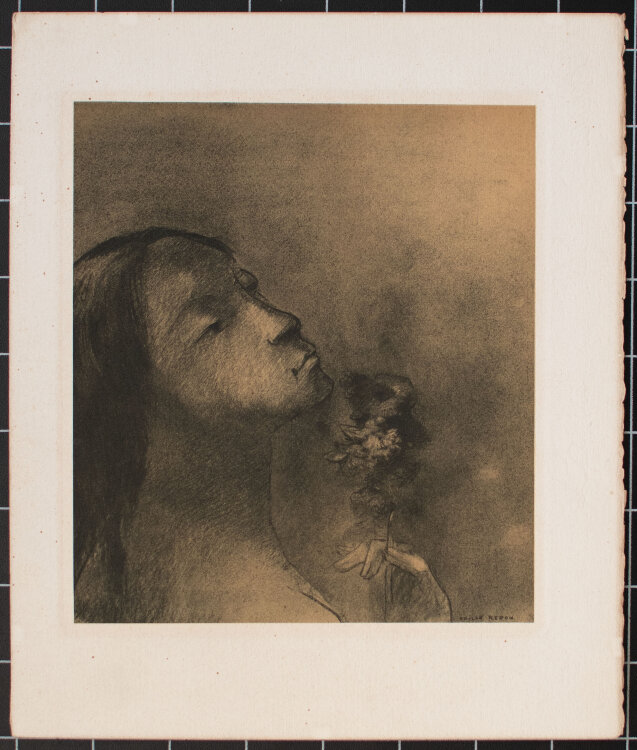 nach Odilon Redon - Fleur du mal - Ca. 1950 - Heliogravur