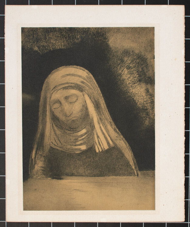 nach Odilon Redon - Trauernde - Ca. 1950 - Heliogravur