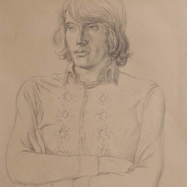 Bernd Sikora - Männerporträt - 1973 - Bleistiftzeichnung