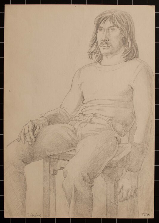 Bernd Sikora - Männerporträt - 1976 - Bleistiftzeichnung