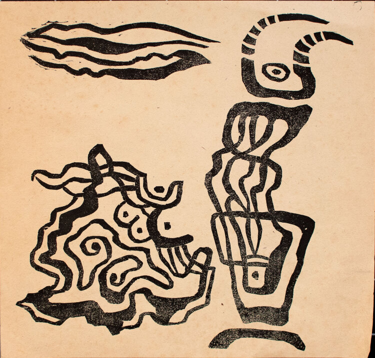 Karl Otto Götz - Daphnis und Chloe - 1947 - Holzschnitt
