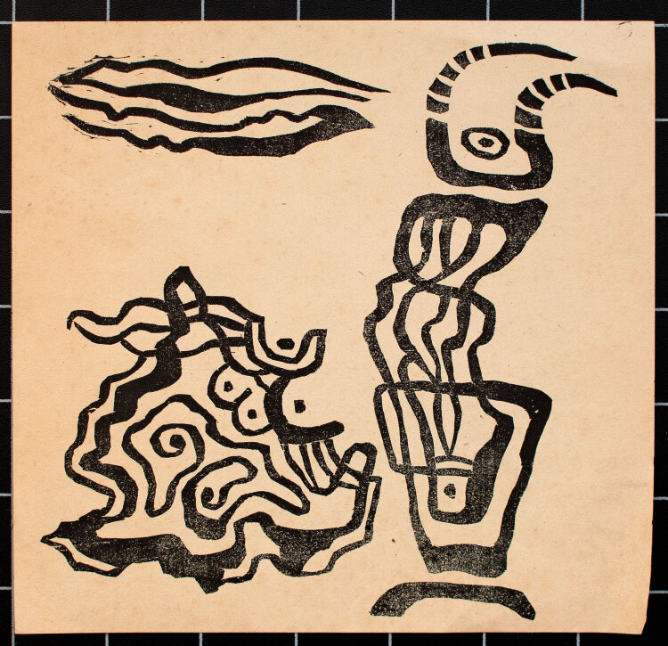 Karl Otto Götz - Daphnis und Chloe - 1947 - Holzschnitt
