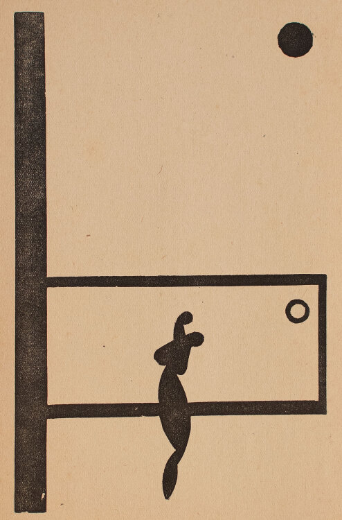 Pierre Flouquet - Abstrahierte Figur - 1925 - Linolschnitt