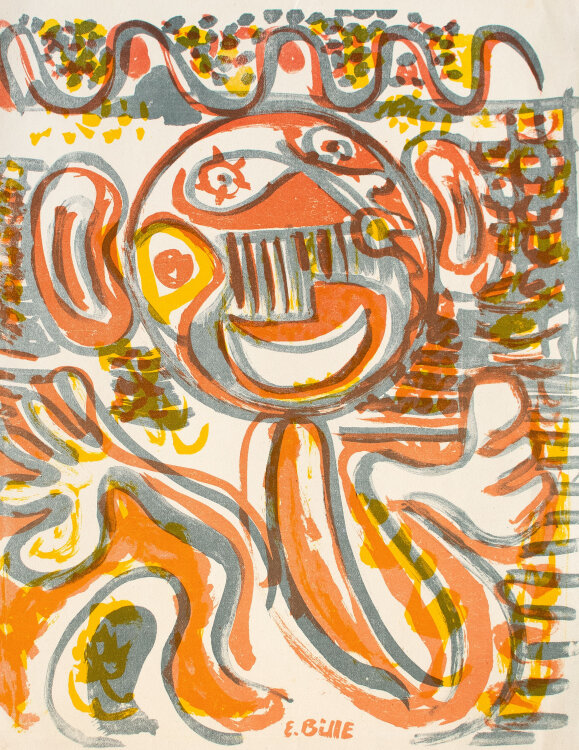 Ejler Bille - Cobra Nr. 1 - 1949 - Farblithographie