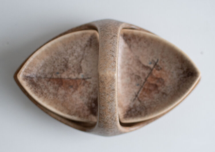 Margarete Weiß - Set, Henkelschale und 6 Schälchen - 1931 - Keramik, handbemalt