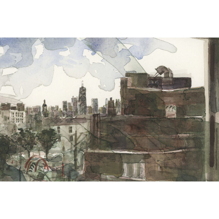 Andreas Hachulla - Window in Wicker Park - 2013 - Aquarell