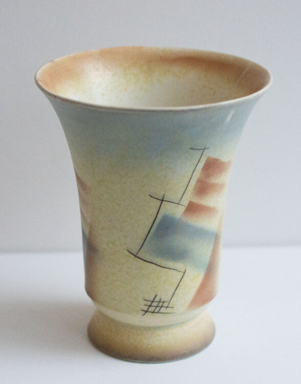 Margarete Weiß - Große Bechervase - 1931 - Keramik, handbemalt