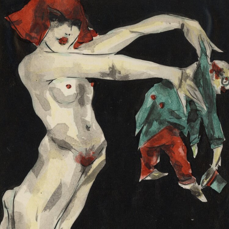 Bernhard Nowak (d.i. Cavon) - Das schwarze Buch - 1925-1926 - Aquarell und Tuschfeder