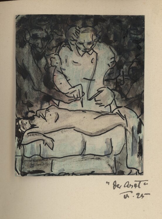 Bernhard Nowak (d.i. Cavon) - Das schwarze Buch - 1925-1926 - Aquarell und Tuschfeder