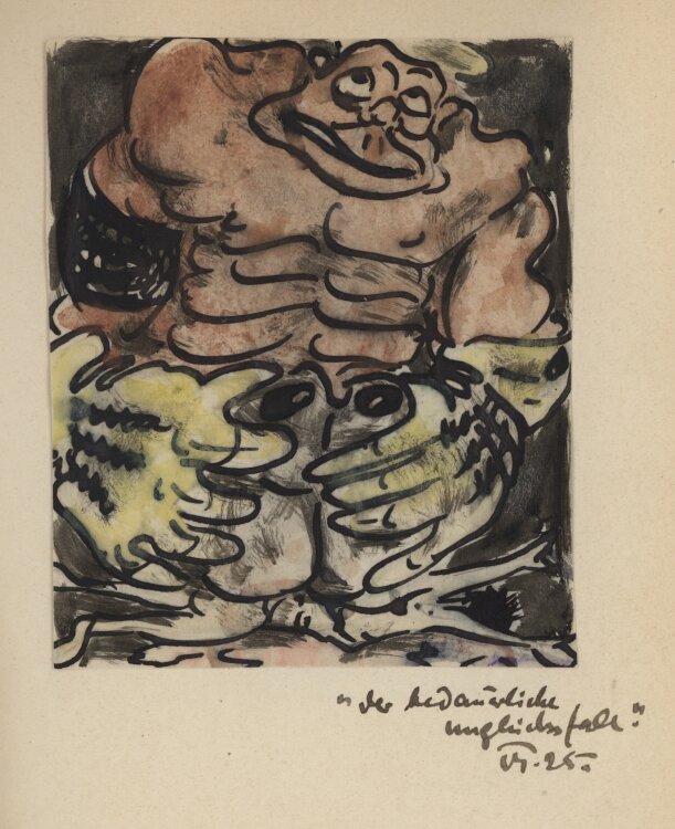 Bernhard Nowak (d.i. Cavon) - Das schwarze Buch - 1925-1926 - Aquarell und Tuschfeder