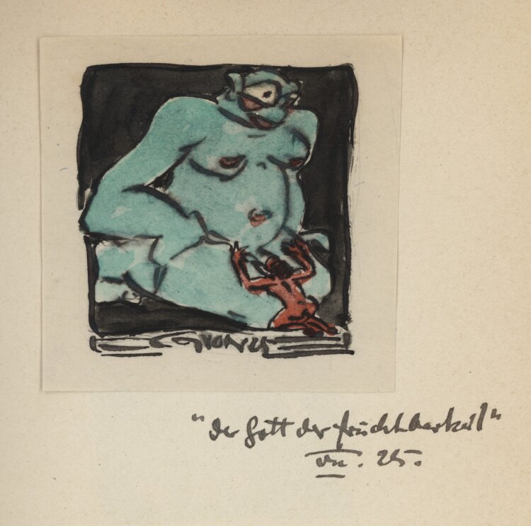Bernhard Nowak (d.i. Cavon) - Das schwarze Buch - 1925-1926 - Aquarell und Tuschfeder