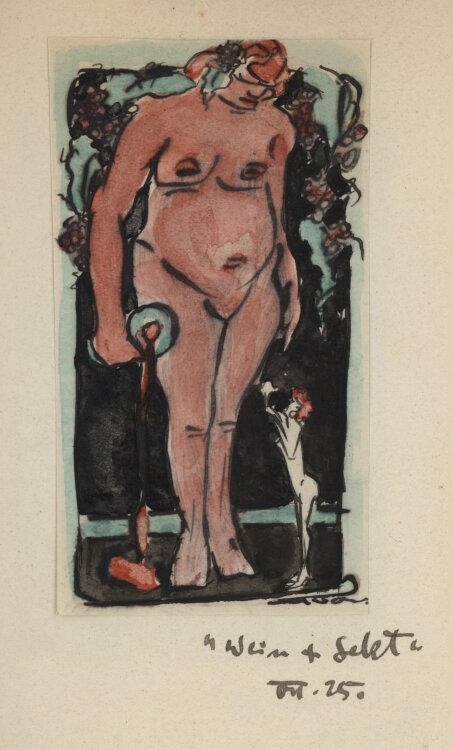 Bernhard Nowak (d.i. Cavon) - Das schwarze Buch - 1925-1926 - Aquarell und Tuschfeder