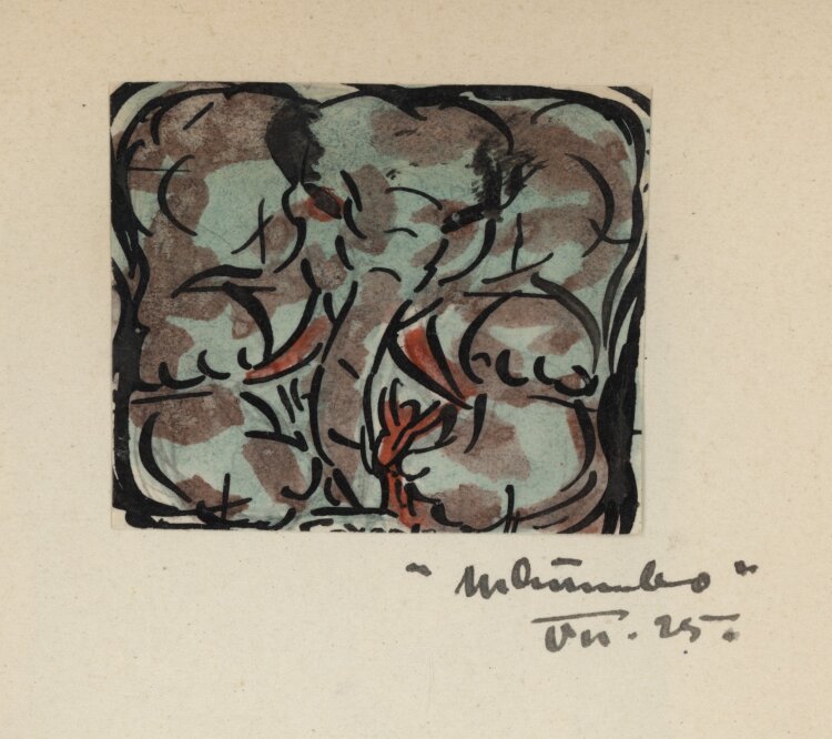 Bernhard Nowak (d.i. Cavon) - Das schwarze Buch - 1925-1926 - Aquarell und Tuschfeder
