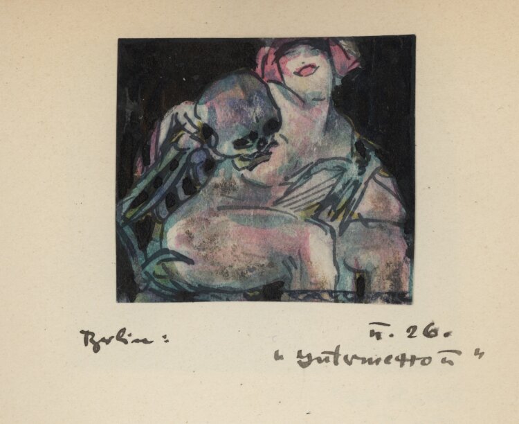 Bernhard Nowak (d.i. Cavon) - Das schwarze Buch - 1925-1926 - Aquarell und Tuschfeder