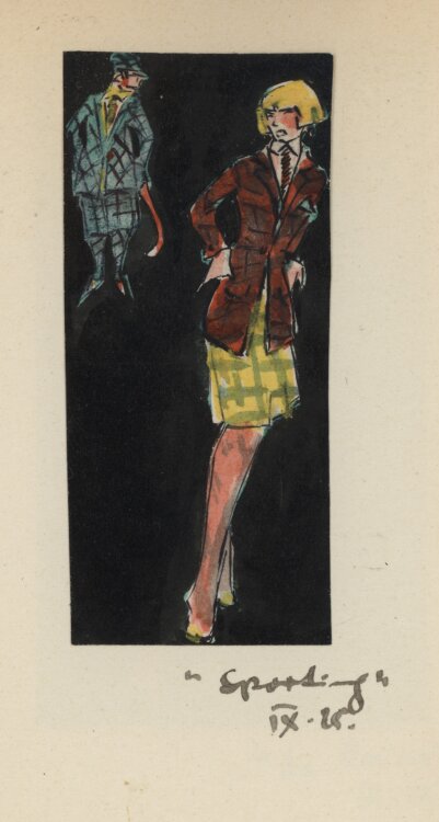 Bernhard Nowak (d.i. Cavon) - Das schwarze Buch - 1925-1926 - Aquarell und Tuschfeder