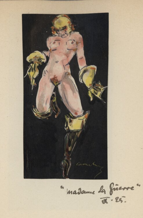 Bernhard Nowak (d.i. Cavon) - Das schwarze Buch - 1925-1926 - Aquarell und Tuschfeder