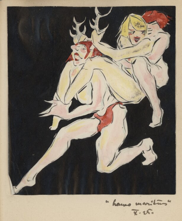 Bernhard Nowak (d.i. Cavon) - Das schwarze Buch - 1925-1926 - Aquarell und Tuschfeder