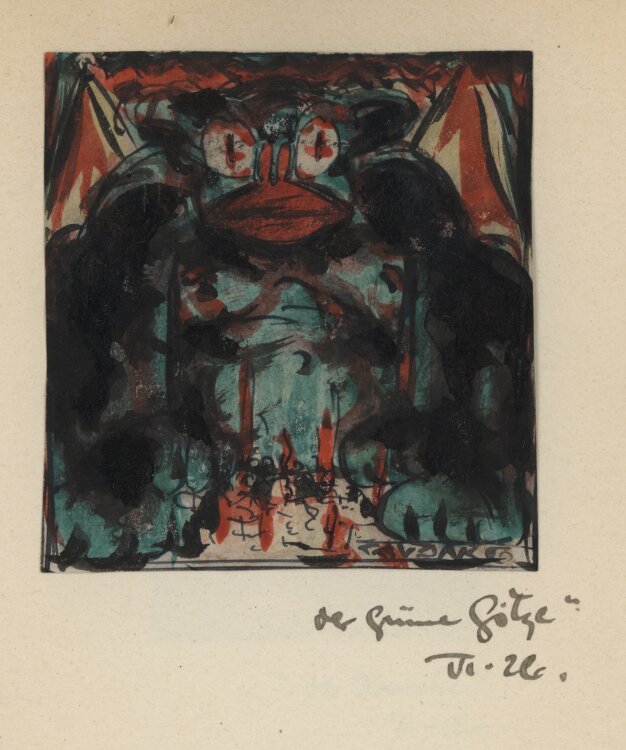 Bernhard Nowak (d.i. Cavon) - Das schwarze Buch - 1925-1926 - Aquarell und Tuschfeder