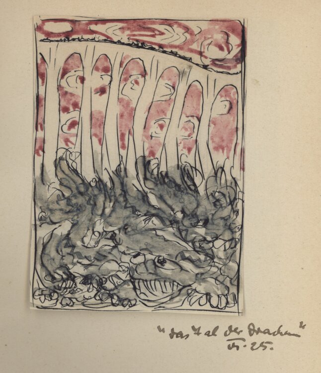 Bernhard Nowak (d.i. Cavon) - Das schwarze Buch - 1925-1926 - Aquarell und Tuschfeder