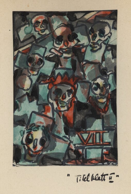Bernhard Nowak (d.i. Cavon) - Das schwarze Buch - 1925-1926 - Aquarell und Tuschfeder