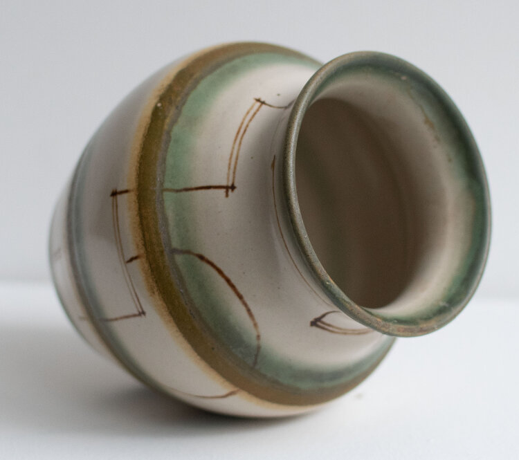 Carl Fischer, Kunstkeramische Werkstätten Bürgel - Vase - undatiert - Keramik, handbemalt
