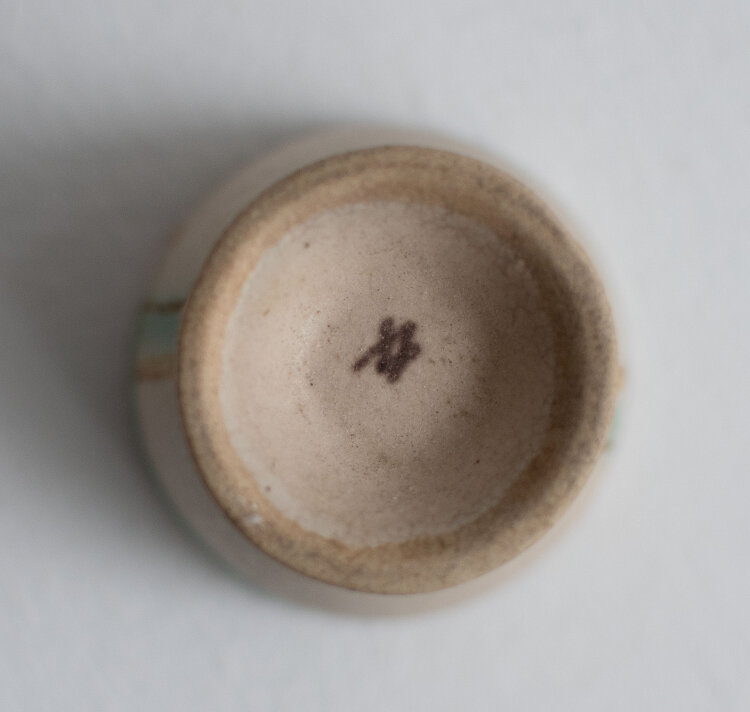 Carl Fischer, Kunstkeramische Werkstätten Bürgel - Eierbecher - undatiert - Keramik, handbemalt