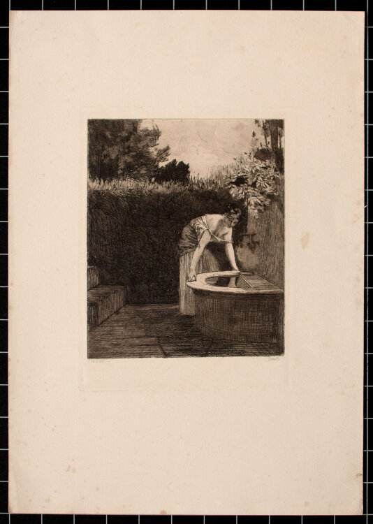 Maximilian Dasio - Gesicht - um 1900 - Radierung
