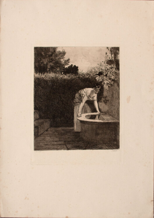 Maximilian Dasio - Gesicht - um 1900 - Radierung
