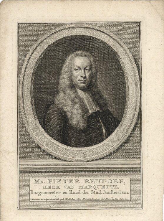 Jacobus Houbraken - Pieter Rendorp, Bürgermeister...
