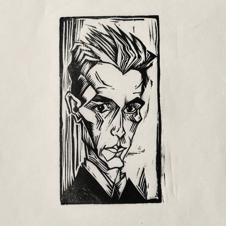 Hans Joachim Lau - Herrenporträt en face - 1920er...