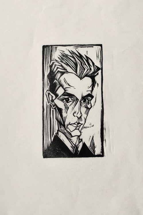 Hans Joachim Lau - Herrenporträt en face - 1920er...