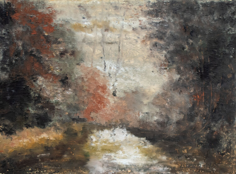 Harry Horn - Herbstliche Landschaft - 1985 - Monotypie