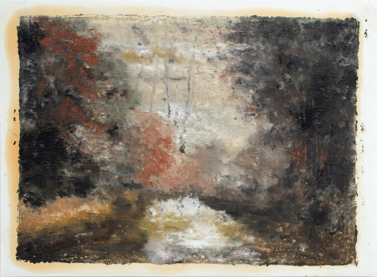Harry Horn - Herbstliche Landschaft - 1985 - Monotypie