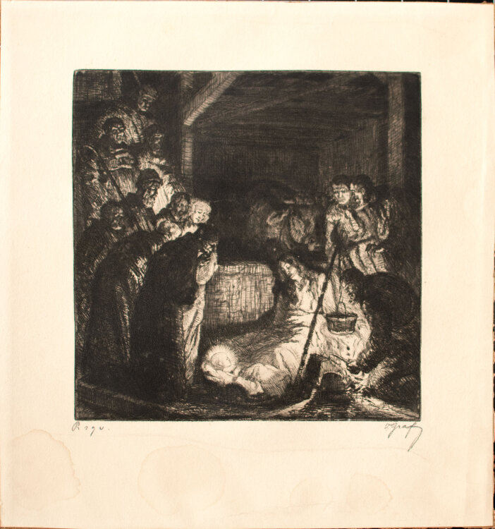 Oskar Graf - Heilige Nacht - 1921 - Radierung