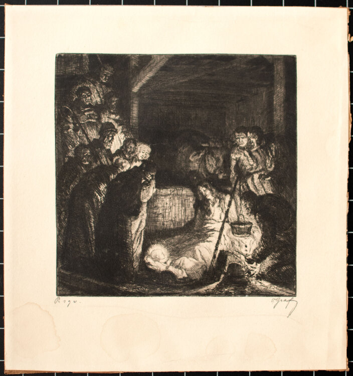 Oskar Graf - Heilige Nacht - 1921 - Radierung