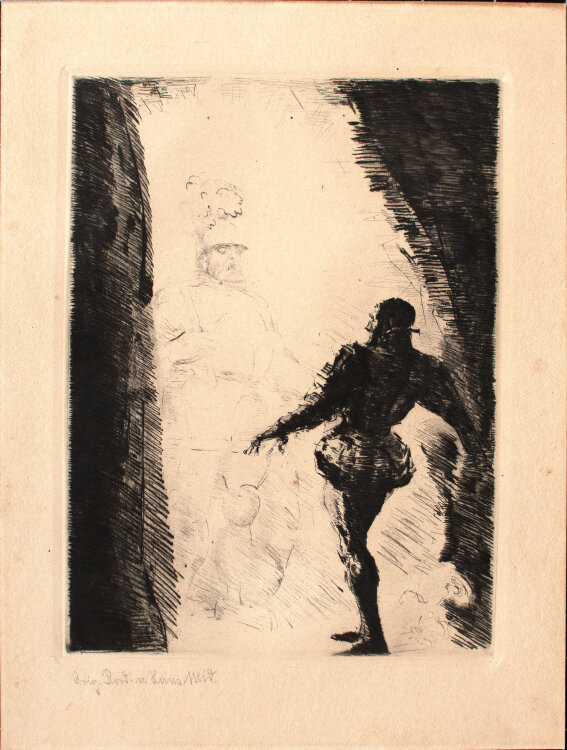 Hans Meid - Don Juan - 1912 - Radierung