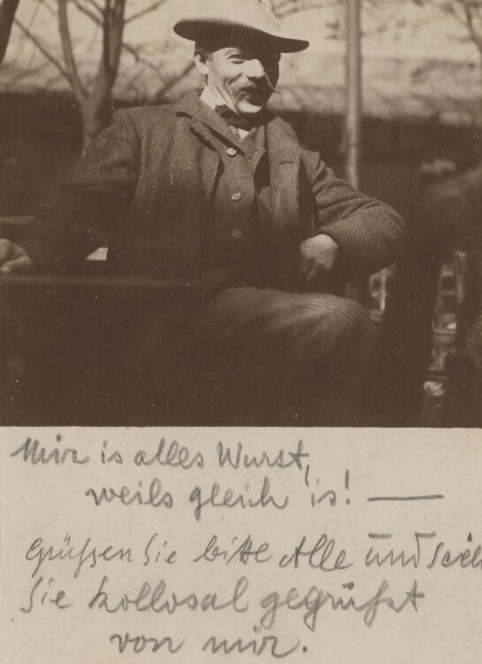 Richard Graef - Selbstporträt - 1904 - Fotografie...