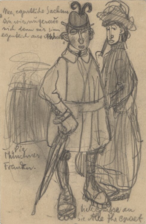 Richard Graef - Paar - 1906 - Bleistift