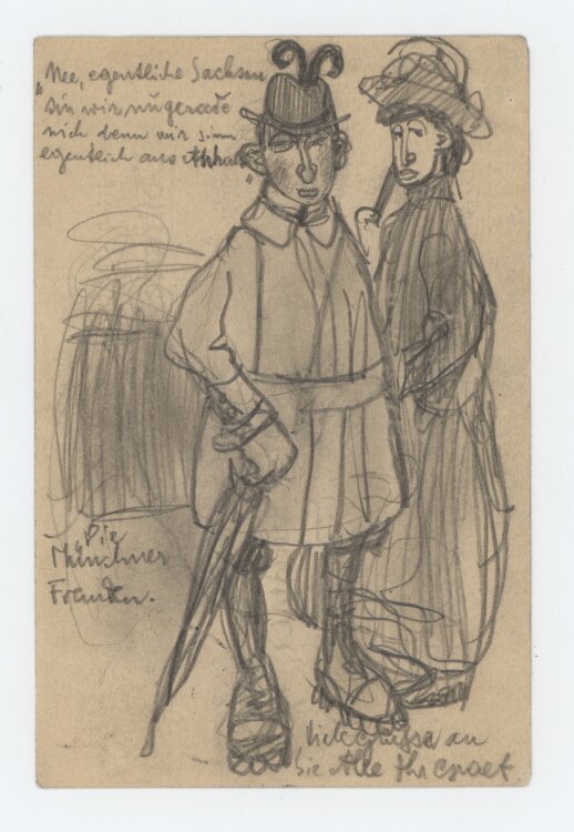 Richard Graef - Paar - 1906 - Bleistift