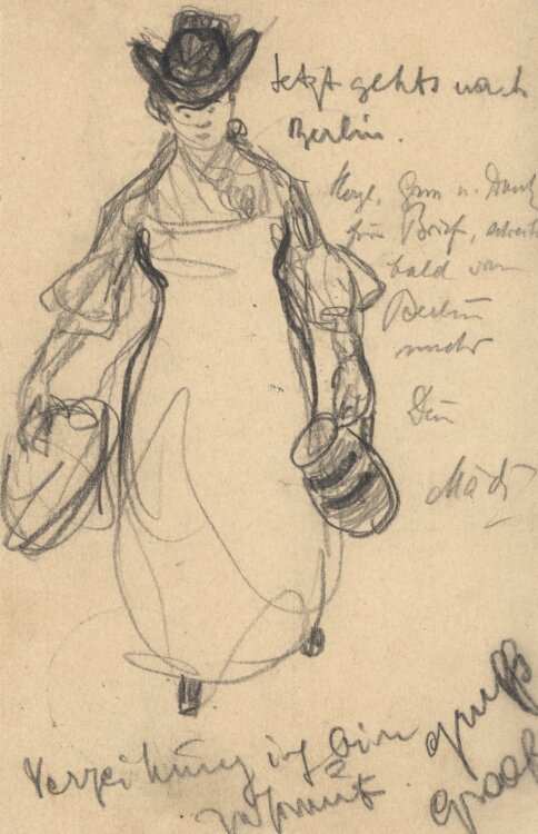 Richard Graef - Reisende - 1905 - Bleistift