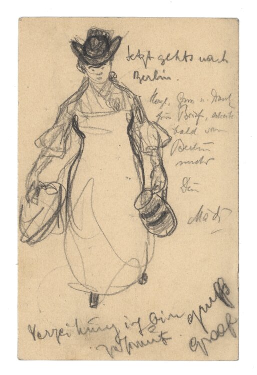 Richard Graef - Reisende - 1905 - Bleistift